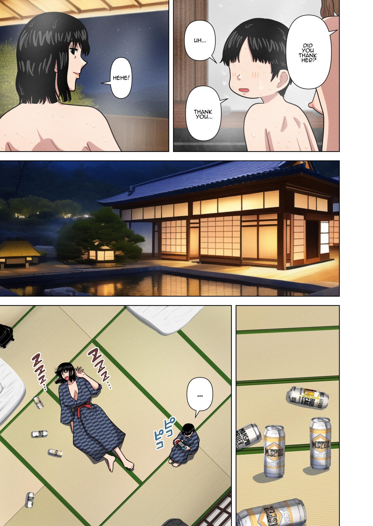 Hentai Manga Comic-Hotspring Trip With My Mom's Friend...-Read-12